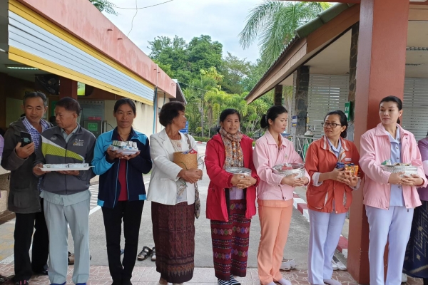 กิจกรรมทำบุญปีใหม่ โรงพยาบาลหนองวัวซอ ปี 2562