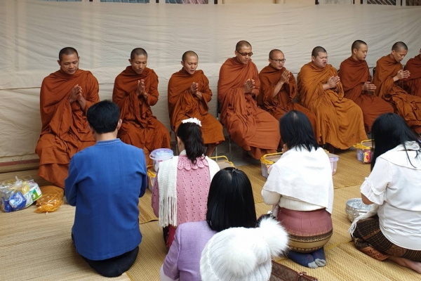 กิจกรรมทำบุญปีใหม่ โรงพยาบาลหนองวัวซอ ปี 2562