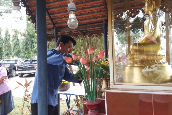 กิจกรรมทำบุญปีใหม่ โรงพยาบาลหนองวัวซอ ปี 2562