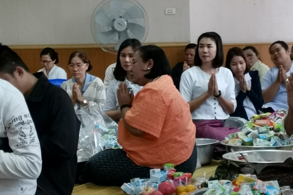 ทำบุญปีใหม่โรงพยาบาลหนองวัวซอ 2563